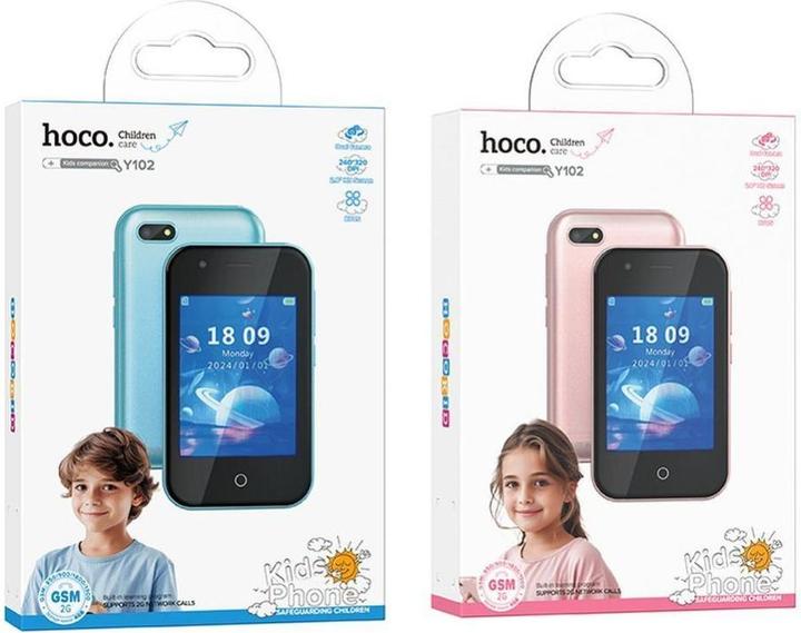Produktbild Hoco Headphone with microphone smartphone for kids 2,8" Y102 pink