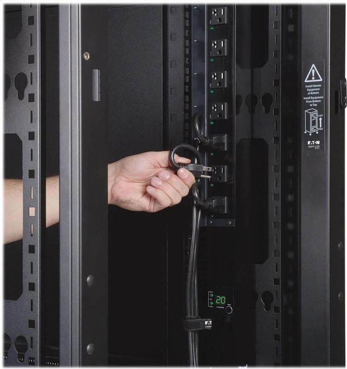 Immagine prodotto Eaton SmartRack Premium 42U Armadio rack per server sicuro a profondità standard (42 HE, Rack da 19 pollici)