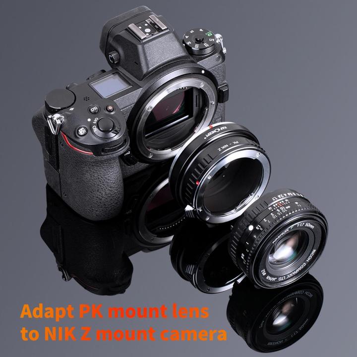 Produktbild K&F Concept High Precision lens adapter, matte paint, orange, MAF-E IV PRO