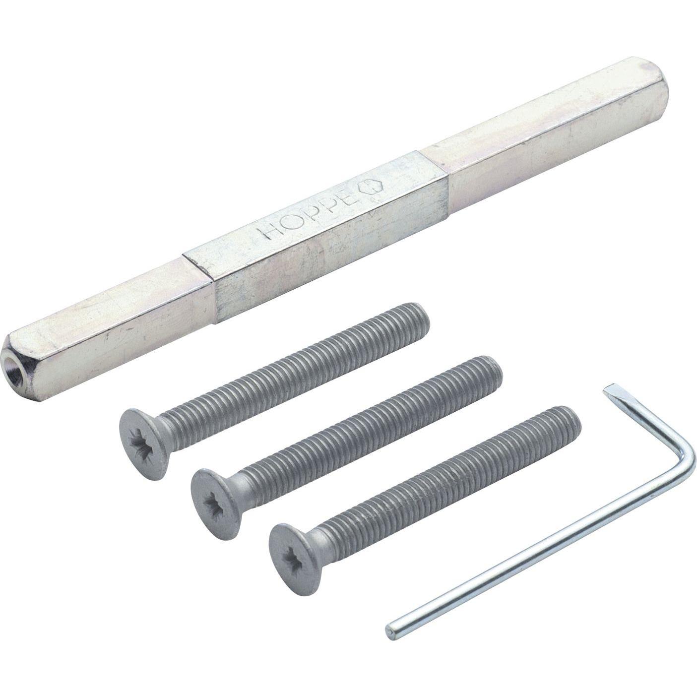 Hoppe, Türgriff + Fenstergriff, Befestigungsset zu Sicherheits-Drückergarnitur Türstärke 62-67 mm (Türgarnitur)