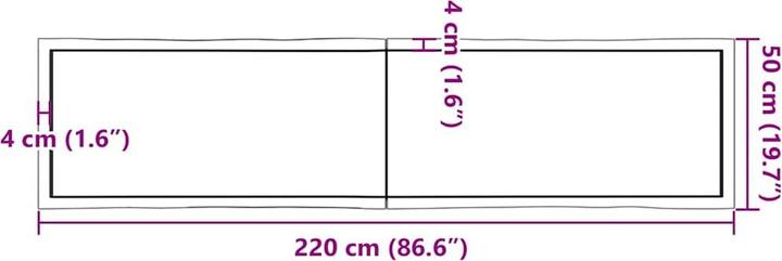 Image du produit VidaXL Aneta (220 x 4 x 50 cm)