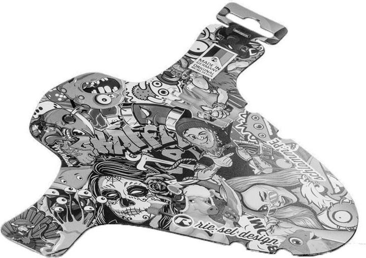 Actual product image riesel design Splash guard with packing/cable tie (Front mudguard)