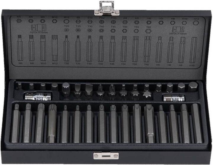 Actual product image KS Tools 10mm bit set. 42 pcs 911.4304 (Hexagonal)