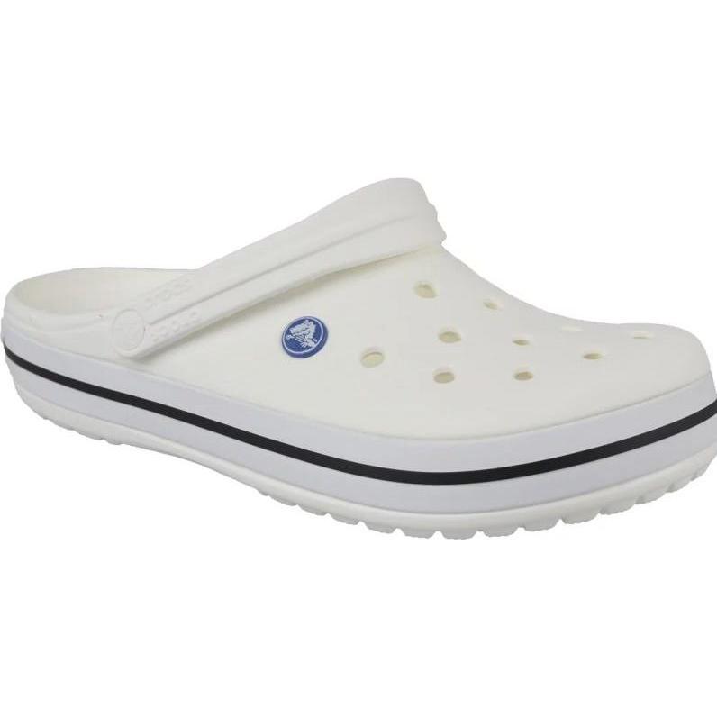 Crocs, Unisex, Pantofole, Crocband Clogs Unisex, Bianco, (37)