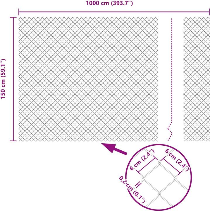 Produktbild vidaXL Outdoor-Zaun