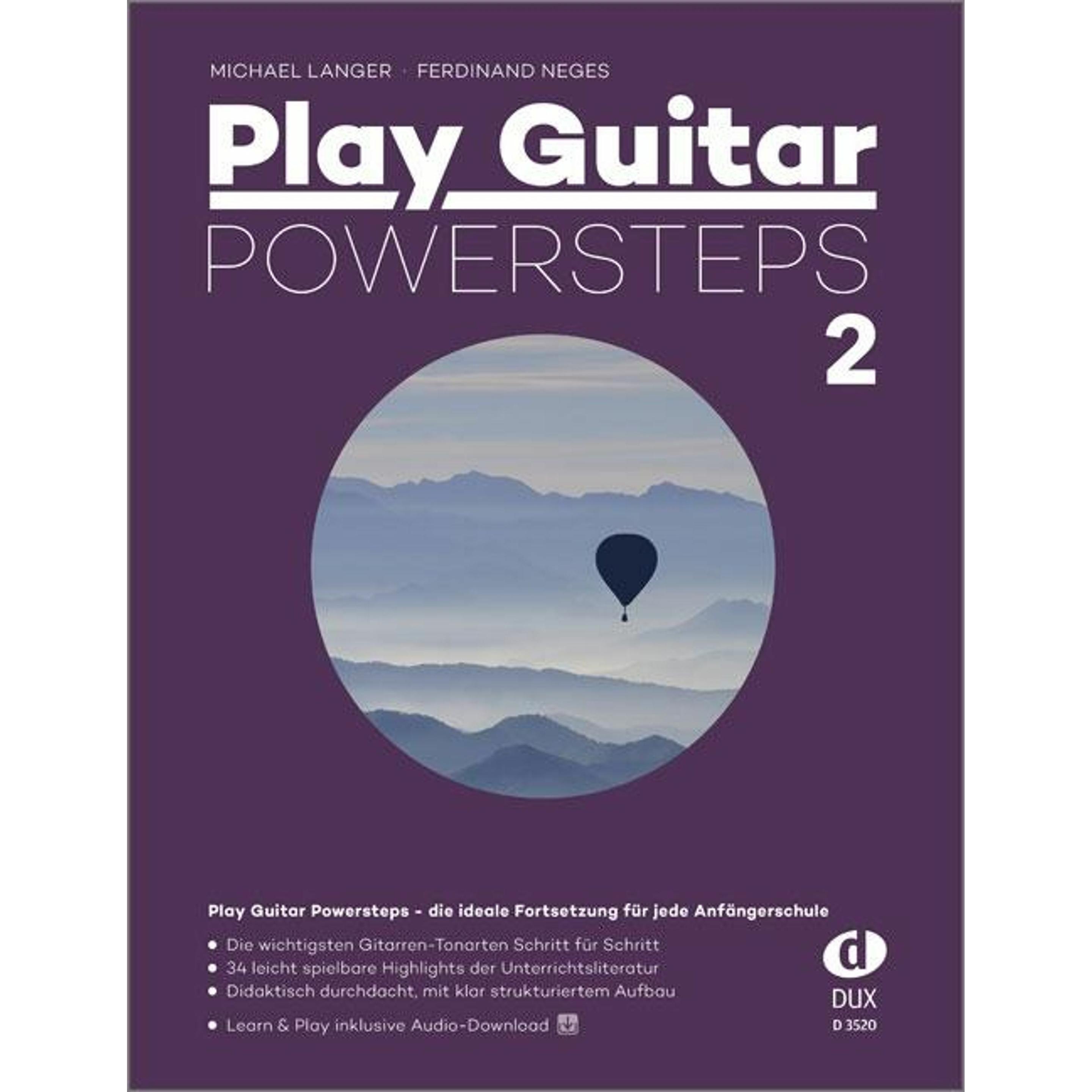 Play Guitar Powersteps 2, Sachbücher von Michael Langer, Ferdinand Neges