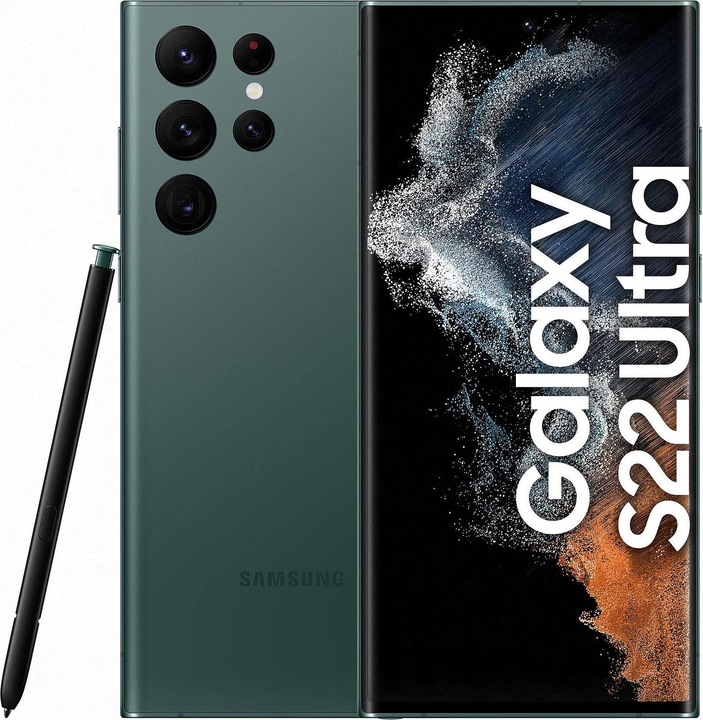 Produktbild Re!commerce Galaxy S22 Ultra 5G (256 GB, Grün, Green, 6.80", 108 Mpx, Dual SIM, B / Sehr gut)