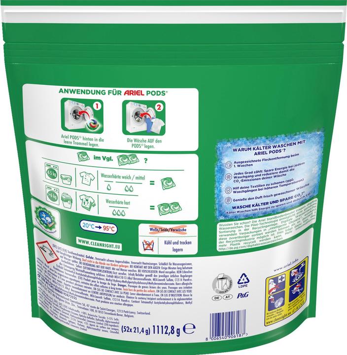 Actual product image Ariel All-in-1 (104 Washing cycles, Pods)