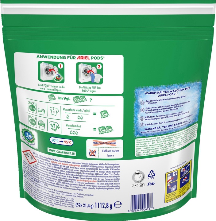 Actual product image Ariel All-in-1 (104 Washing cycles, Pods)