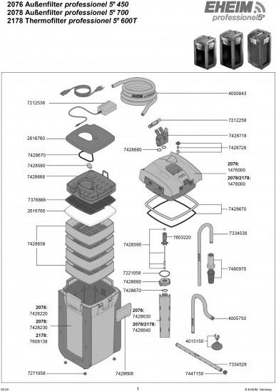 Actual product image Eheim Professionel 5e (700 l, External filters, Salt water, Fresh water)
