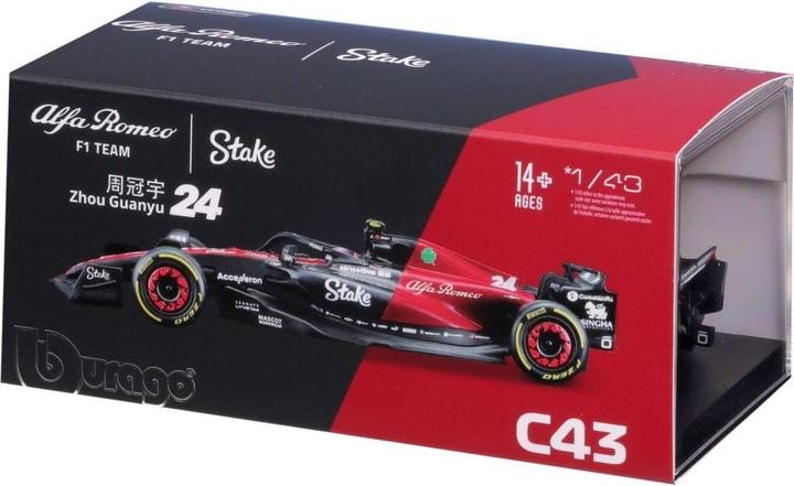 Produktbild Bburago Alfa Romeo F1 Team Stake C43 1/43 Guanyu 2023