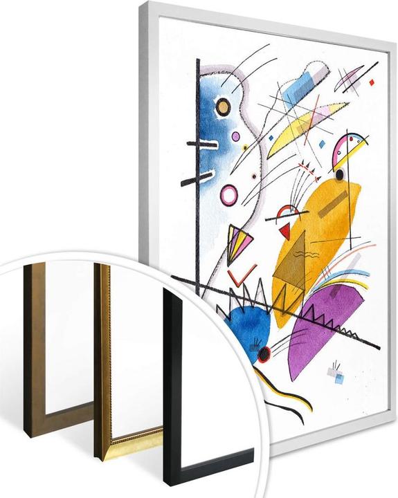 Image du produit Trenddeko Kandinsky - Trait continu (80 x 100 cm)