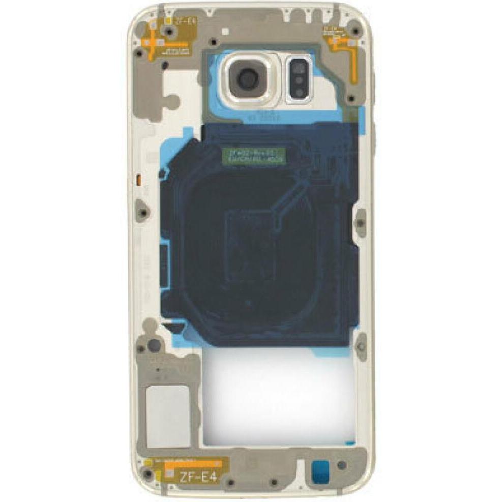 Samsung Galaxy S6 G920F Mittleres Gehäuse Gold (Abdeckung, Samsung Galaxy S6), Mobilgerät Ersatzteil