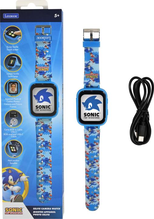 Image du produit Lexibook Sonic Kids Smartwatch avec carte mémoire de 8 Go incluse (DMW070SN)