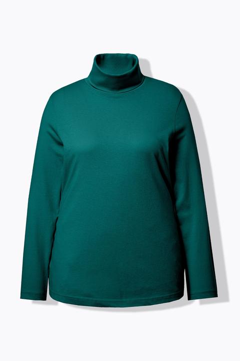 Actual product image Ulla Popken Basic Long Sleeve Slim Fit Turtleneck (54)