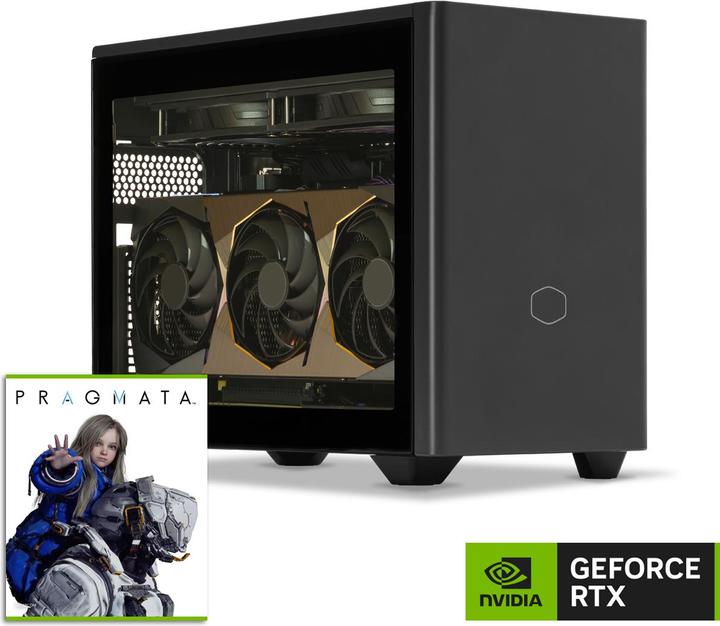 Sedatech Ultimate Gaming Mini-PC - UCCA145I1I1HF (2000 GB, 32 GB, AMD Ryzen 7 9800X3D, GeForce RTX 5070 Ti)
