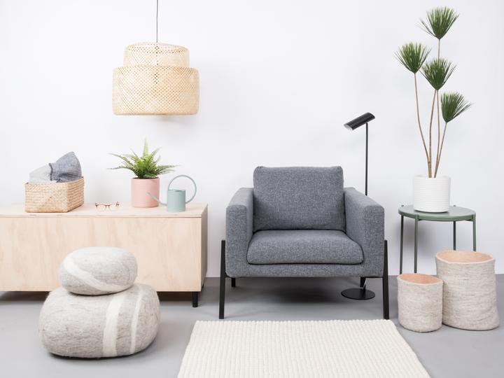 Produktbild Myfelt Linéa Filzkugelteppich (70 x 100 cm)