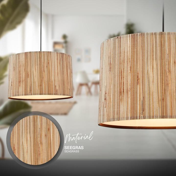 Produktbild Briloner Pendelleuchte, Schwarz / Natur, exkl.3x E27/max. 10W (E27)