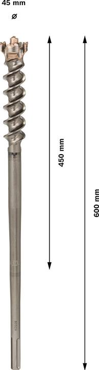 Produktbild Bosch Professional Zubehör PRO SDS max-9 Break Through Bohrer, 45 x 450 x 600 mm (45 mm)