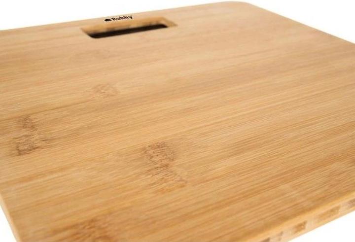 Produktbild Ruhhy Digitale BAMBUS PERSONENWAAGE Design Waage bis 180kg (180 kg)