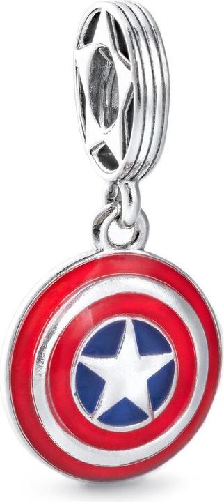 Actual product image Pandora Marvel The Avengers Captain America Shield (Silver 925, Enamel)