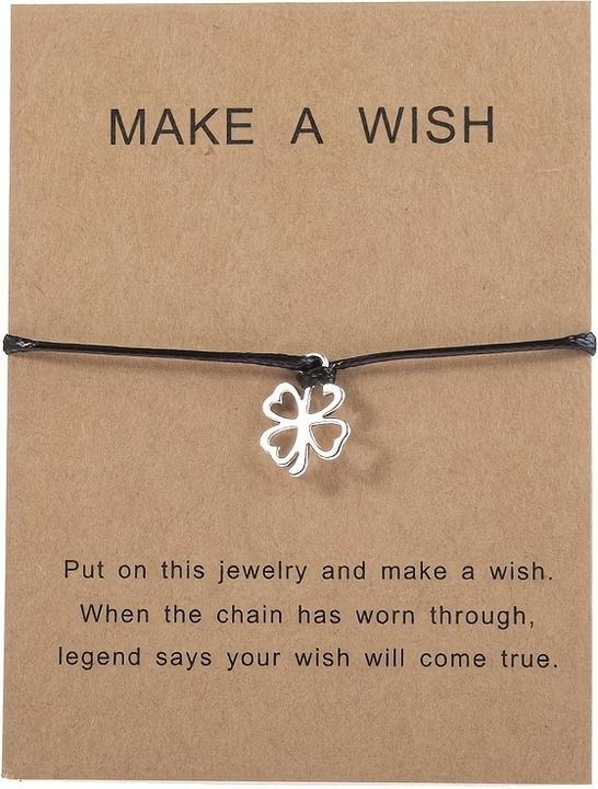 Produktbild PhoneLook Universalarmband Kleeblatt Make a Wish mit kordel (Kunstleder)