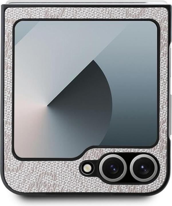 Actual product image Guess GUHCZF64GMGPI Z Flip6 F741 różowy/pink Leather 4G Metal Logo (Samsung Galaxy Z Flip6, Samsung Galaxy Z Flip7 FE)