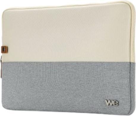 Actual product image We-Vibe HOUSSE sleeve PC 15.6" bicolore Beige/Gris, protection antchoc, attache antivo (15.60")