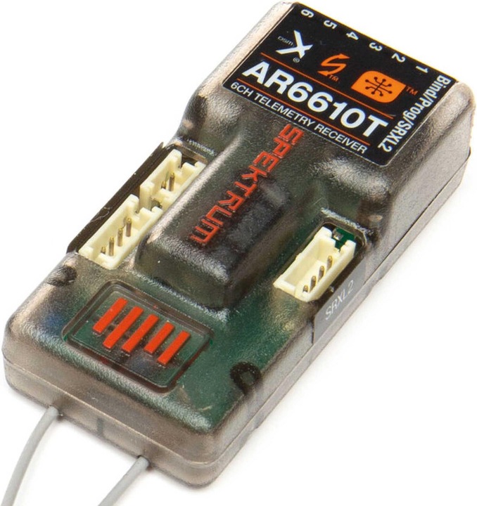Actual product image Spektrum AR6610T 6 Channel DSMX Telemetry Receiver