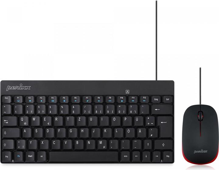 Perixx PERIDUO-212 Tastatur-und-Maus-Set (DE, Kabelgebunden)