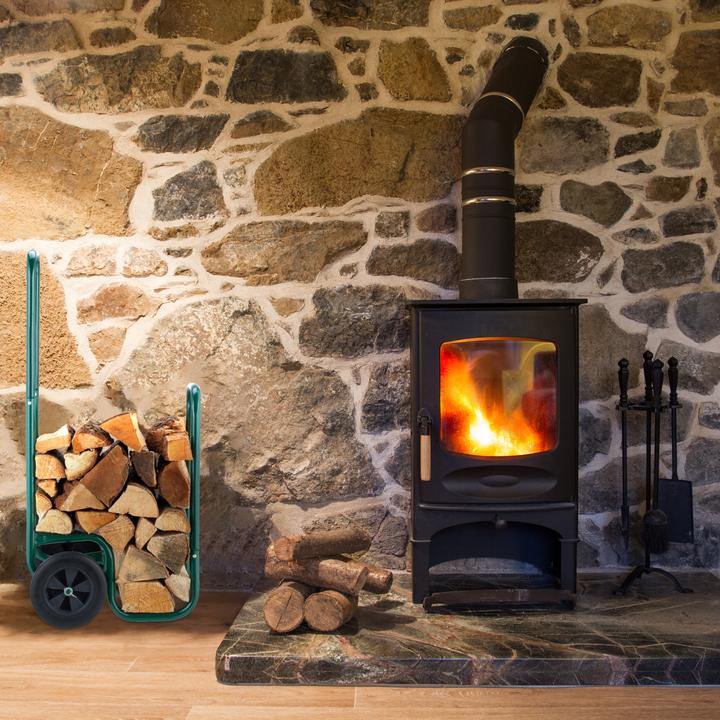 Image du produit Relaxdays Chariot à bois pour cheminée