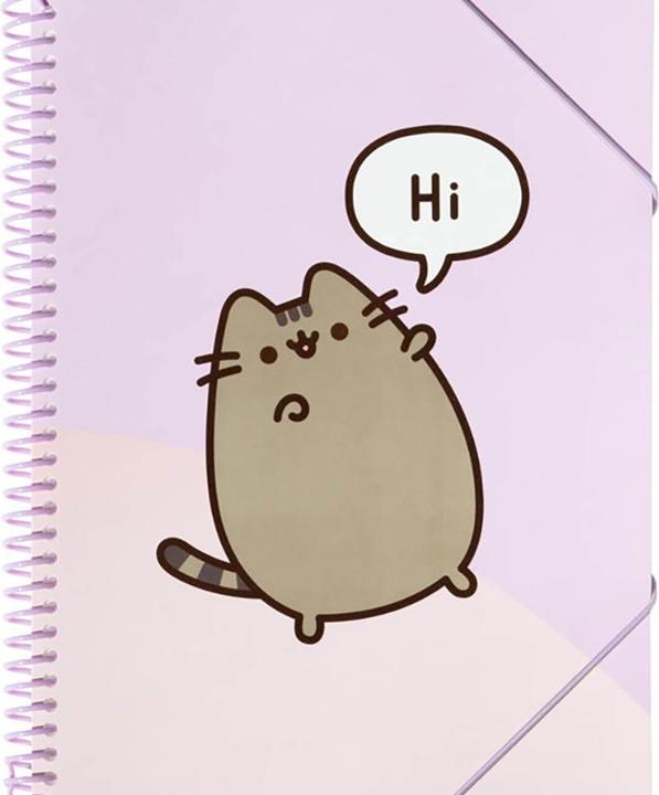 Produktbild Pusheen - A4-Ordner mit Gummiband + 30 transparenten Hüllen (A4, 1 x)