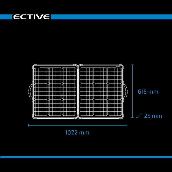 Actual product image Ective SunBoard 100W Solar Case 12V Solar Bag Foldable Solar Panel Solar Panel (100 W, 5.55 kg)