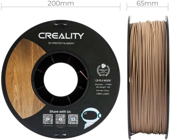 Image du produit Creality Filament CR-PLA (PLA, 1.75 mm, 1000 g, Marron)