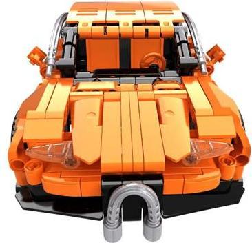 Actual product image Open Bricks Technic Car OB-WS0904 Orange sports car kit