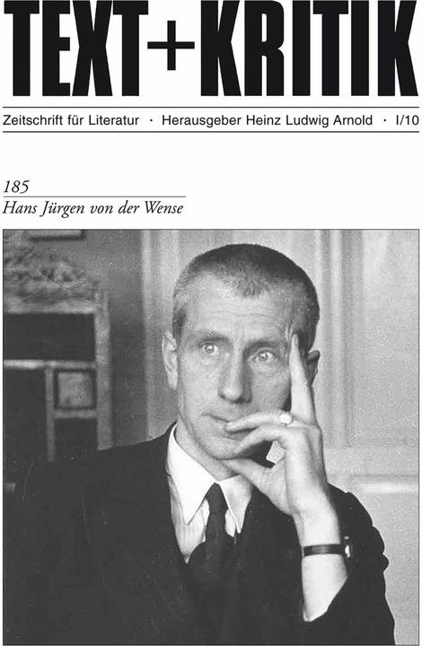 Produktbild Hans Jürgen von der Wense (Deutsch, Heinz Ludwig Arnold, 2010)