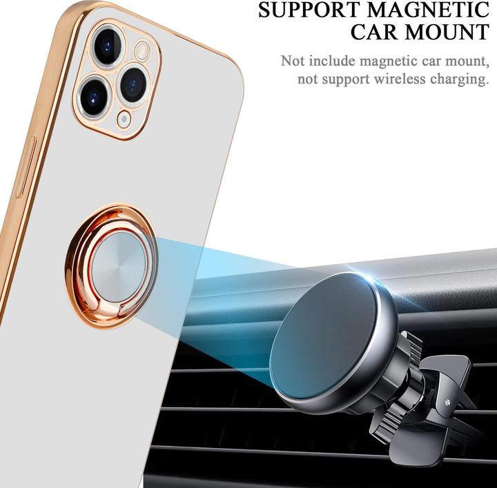 Produktbild Cadorabo Hülle für Apple iPhone 11 PRO MAX im TPU mit Kameraschutz und Ring LM089 Style (Apple iPhone 11 Pro Max)