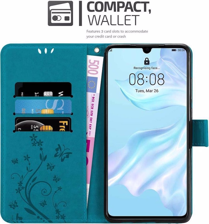Produktbild Cadorabo Flower Book Cover (Huawei P30)