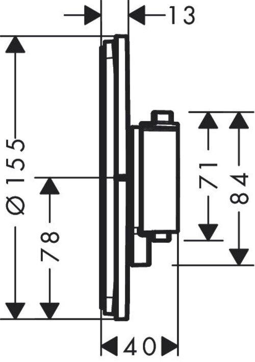 Immagine prodotto hansgrohe DocciaSelect Comfort S termostatico, da incasso, 2 utenze, rosone rotondo, con combinazion