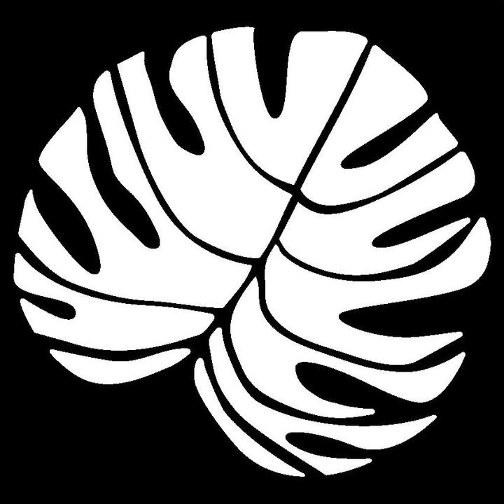 Actual product image Pronty Crafts Stencil "Big Monstera Leaf", 30 x 30cm, polyester