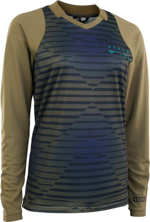 ION Bike Jersey Scrub LS women - dark-mud