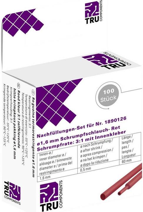 Produktbild Tru Components Schrumpfschlauch-Nachfüll-Set (100x)