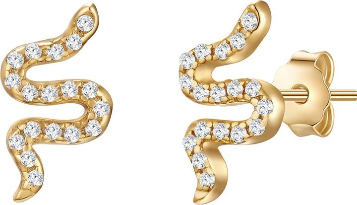 Immagine prodotto Glanzstücke München Serpente da donna in argento Sterling Cubic Zirconia Oro Giallo - 26615 (Argento)