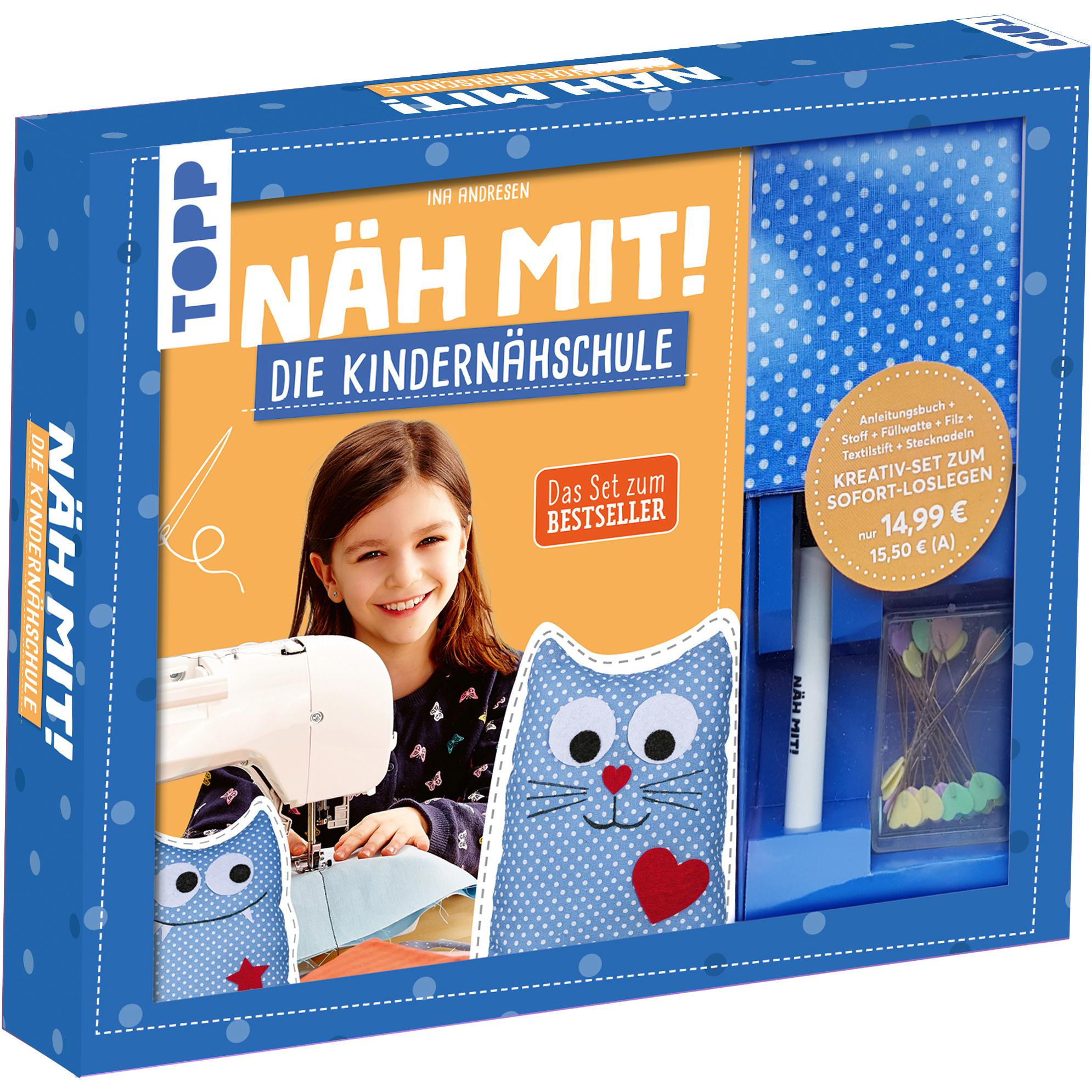 Kreativ-Set: Näh mit! Die Kindernähschule, Ratgeber von Ina Andresen