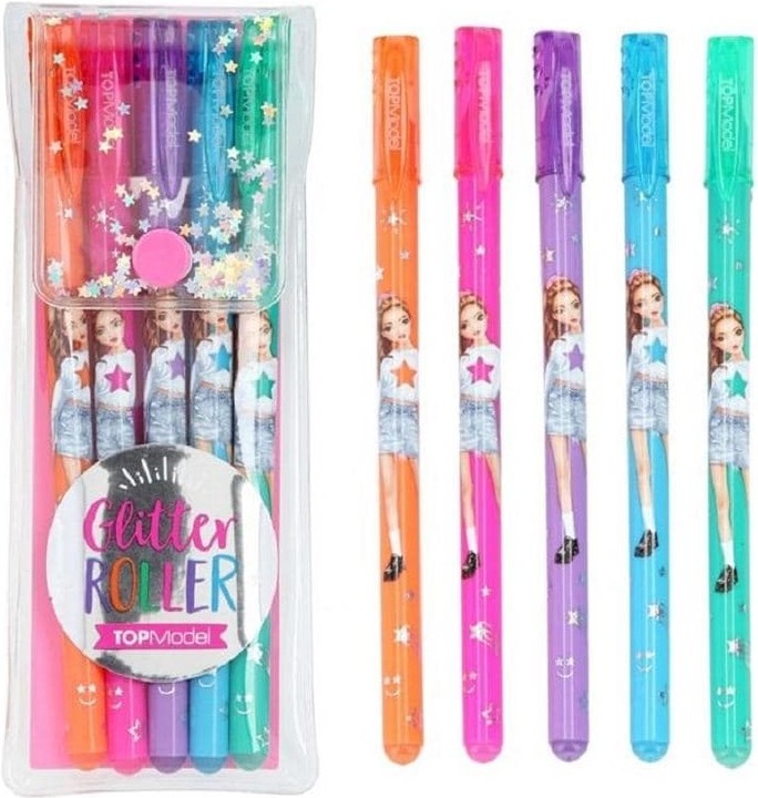 Produktbild Depesche Glitzerstifte (Blau, Pink, Grün, Orange, Lila, 5 x)