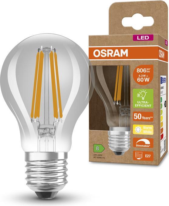 Produktbild Osram Classic (E27, 4.30 W, 806 lm, 1 x, B)