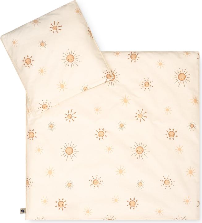 Julius Zöllner Kinderbettwäsche Organic Sunshine 100 x 135 + 40 x 60 cm (100 x 135 cm, 40 x 60 cm)
