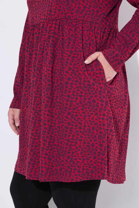 Image du produit Ulla Popken T-shirt long, décolleté carré et manches longues, coupe évasée (46, 48)
