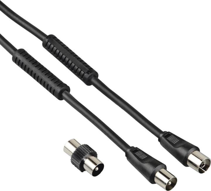 Image du produit Hama 00205303 câble coaxial 1,5 m Noir (Câble d'antenne)