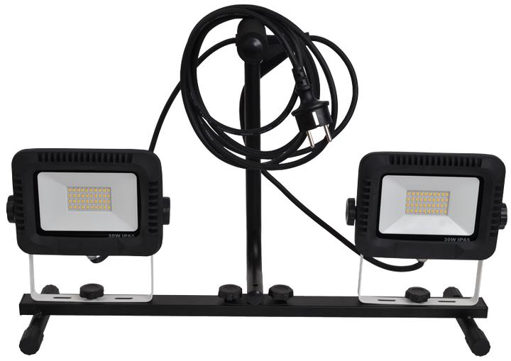 Image du produit Tracon LED Arbeits-Flutlichtstrahler mit Ständer (2400 lm)